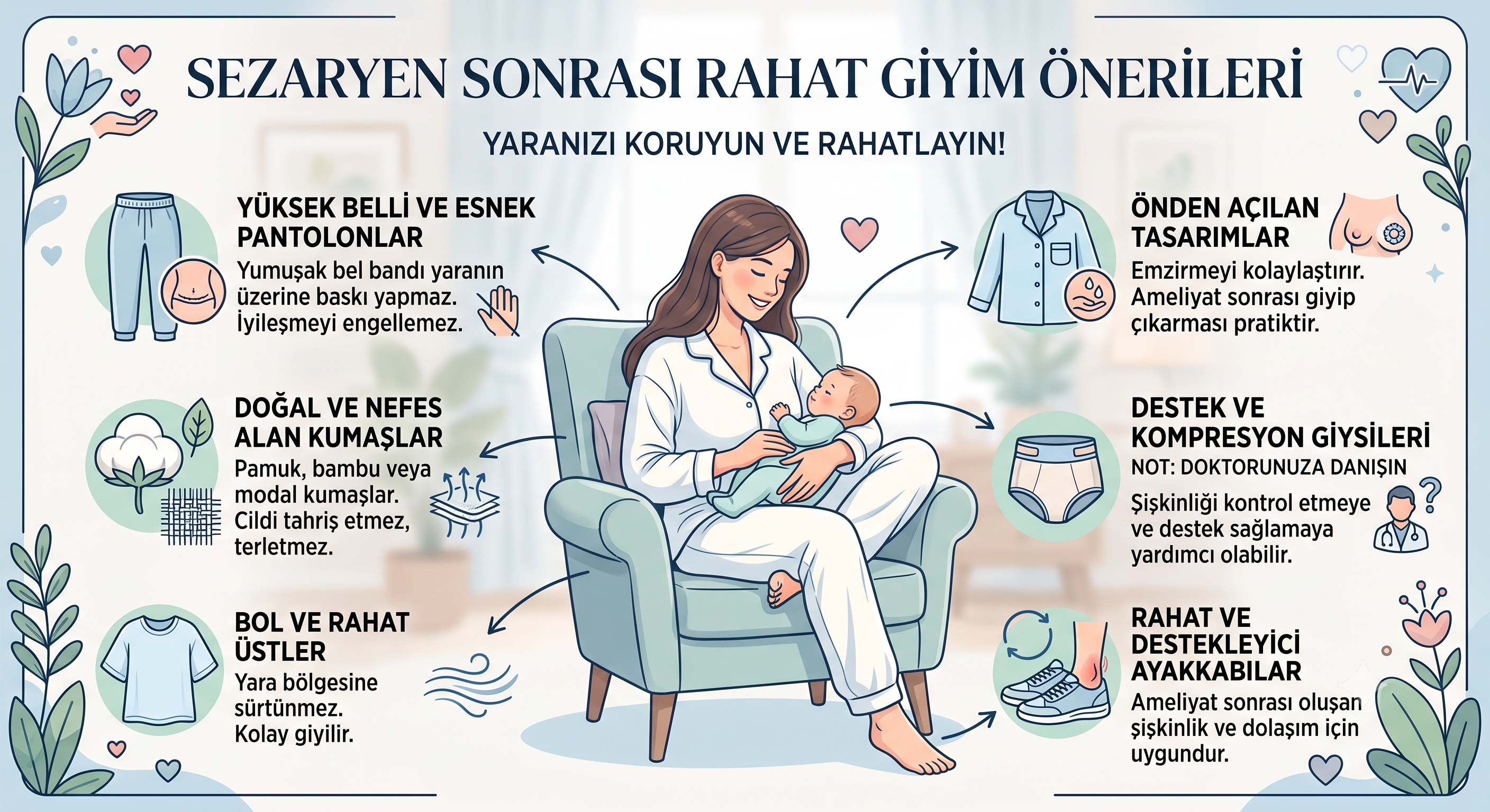 Sezaryen Sonrası Rahat Giyim Önerileri