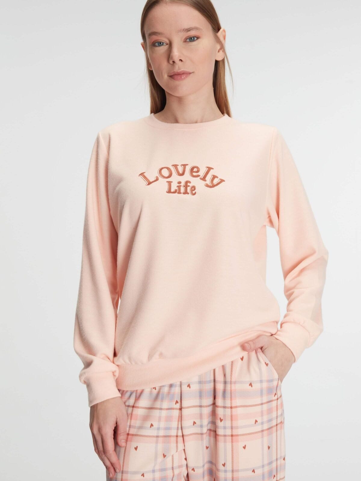 Anıl 11307 Kadın Uzun Kol Sweatshirt ve Pantolon Takımı