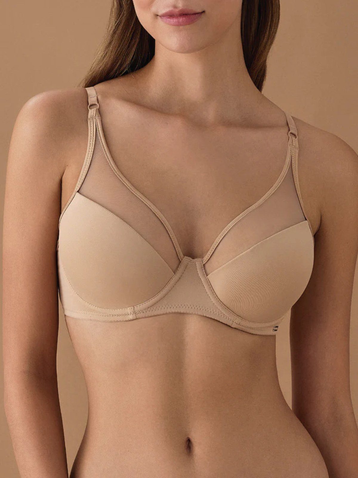 Intense Lingerie 1900 Push-Up Destekli Tül Detaylı Sütyen
